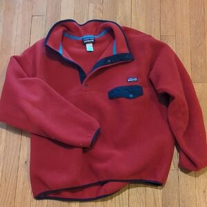 Patagonia Scarlet Fleece Jacket with Navy Accents